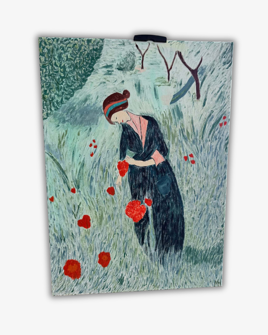 Gathering Wildflowers Original