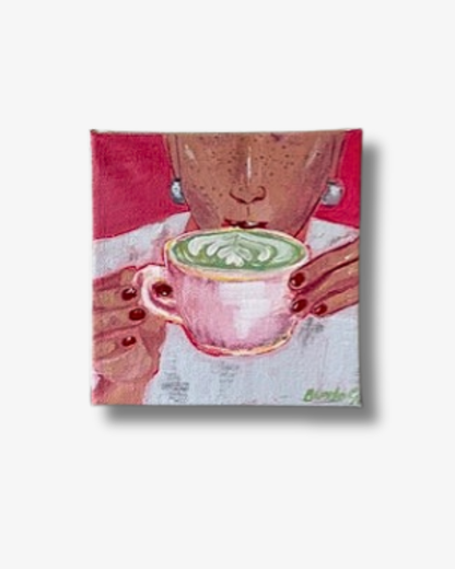 Matcha Drinker - Original Maleri