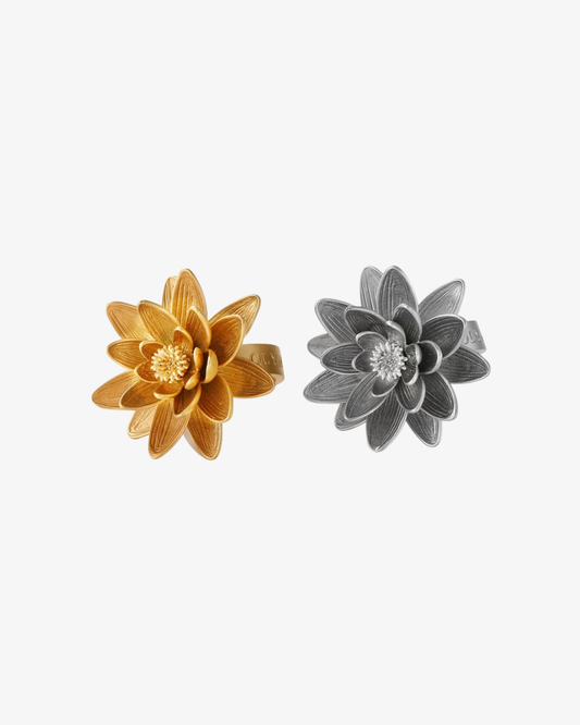Stål Lotus Ring