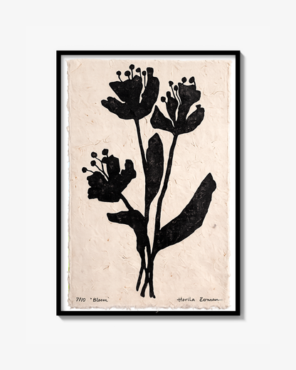 "Bloom" - Linocut print