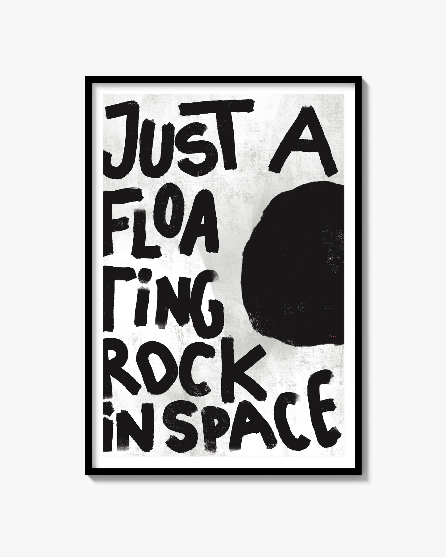 Rock in space - Poster