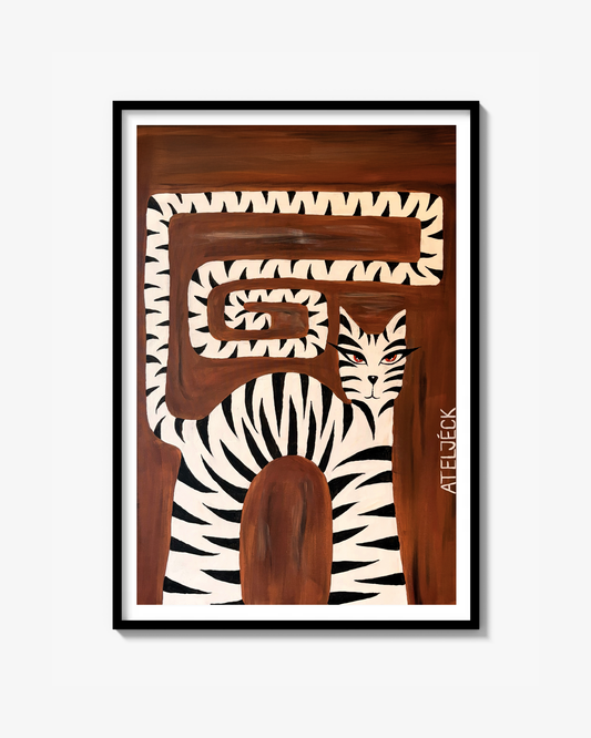 "STRIPED CREATURE" Poster