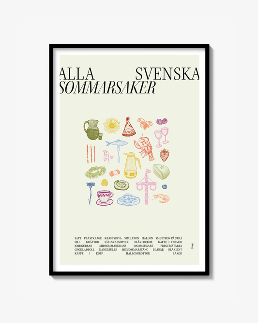 Alla svenska sommarsaker - Poster