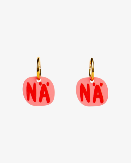 MINI-NÄ (pink) - Handmade Earrings