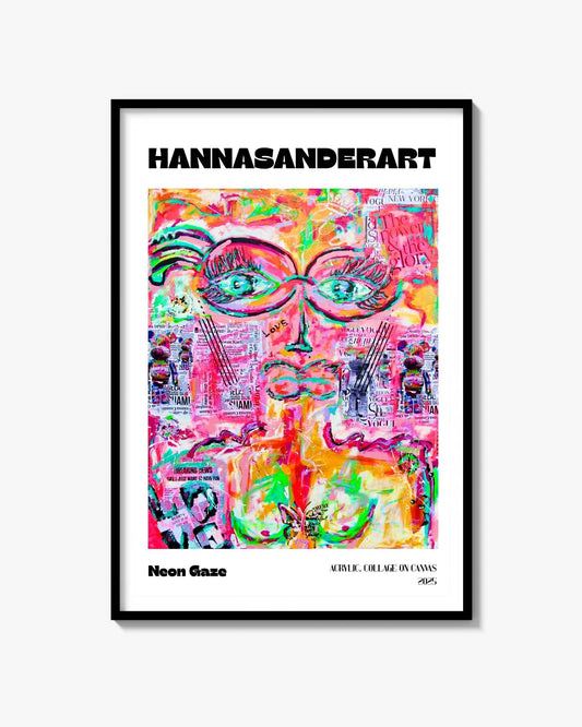 Neon Gaze Fine Art Print