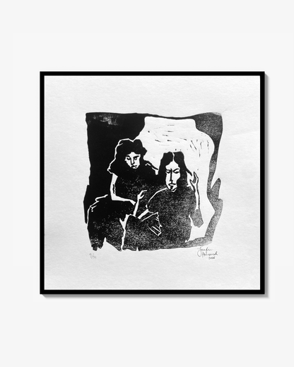 BROOKLYN, 1968 - Linoleum print