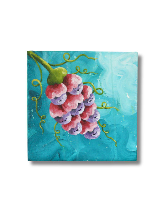 I need to ripen, Original popsurrealism lowbrow popart painting on canvas
