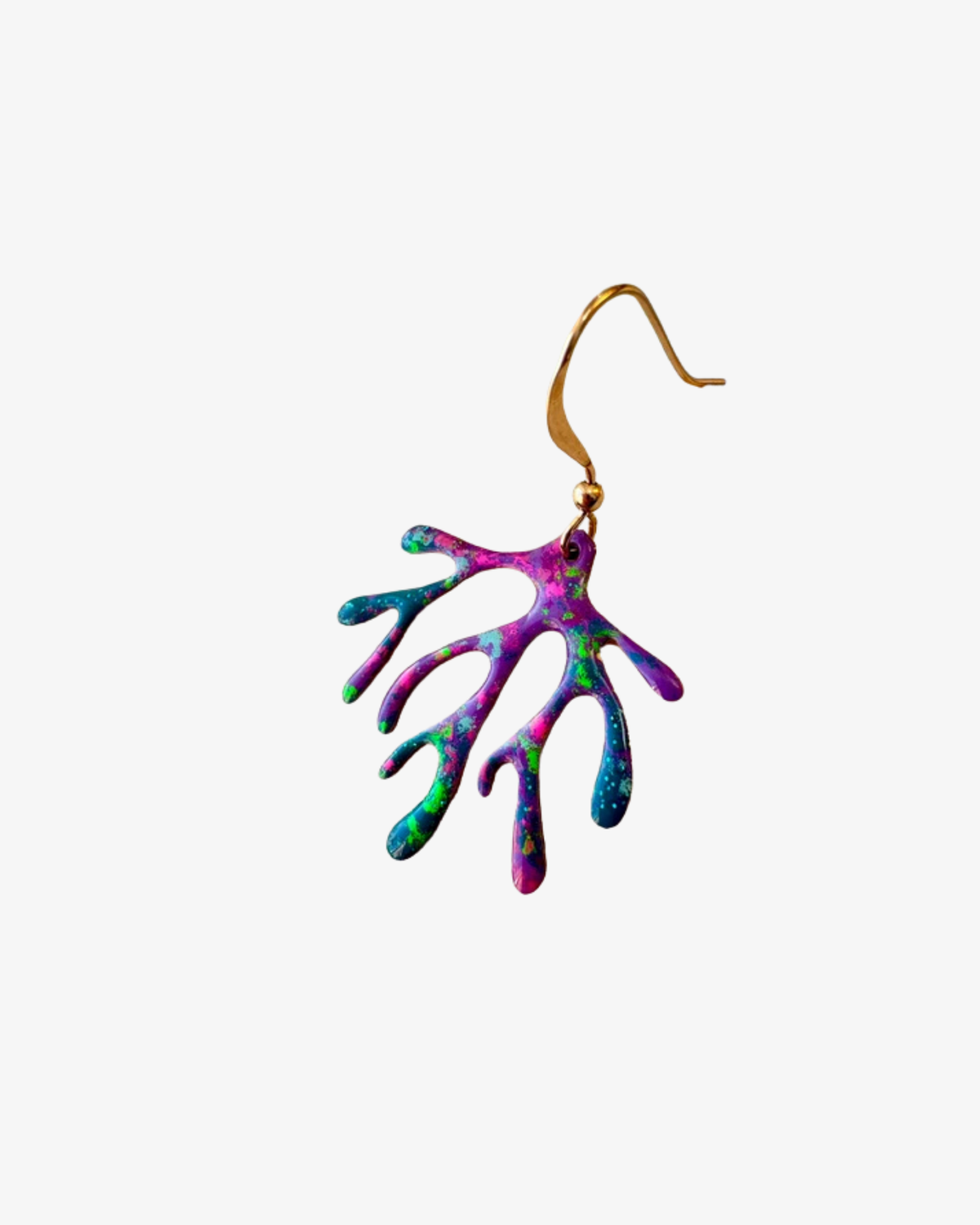 TURBINOLIA no. VII — Small handcrafted one of a kind dangle earrings.