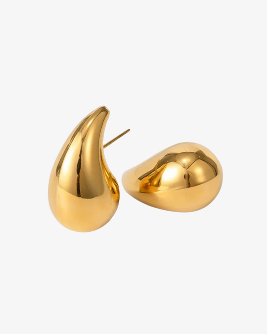 FAUCARIA - CHUNKY GOLD EARRINGS