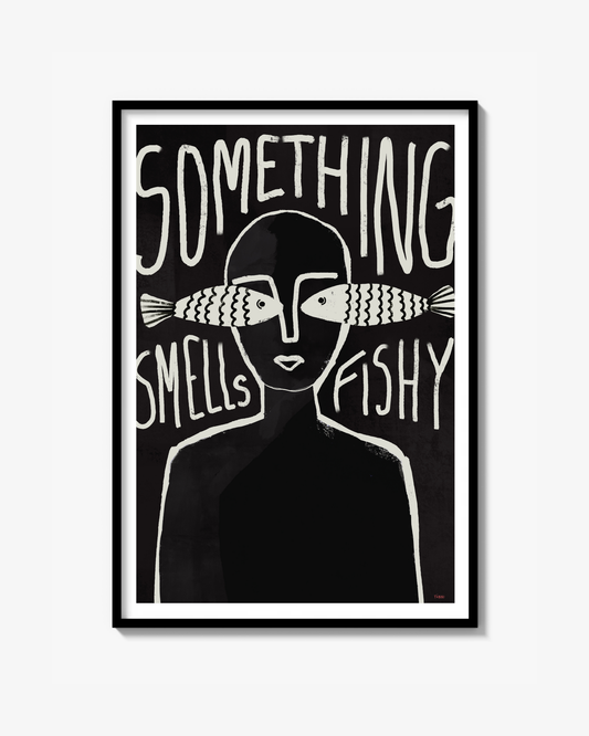 Something smells fishy (Sort) Poster