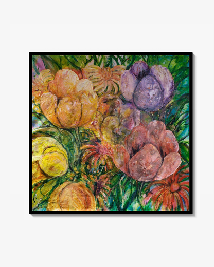 Abstract Flowerart – Canvas print