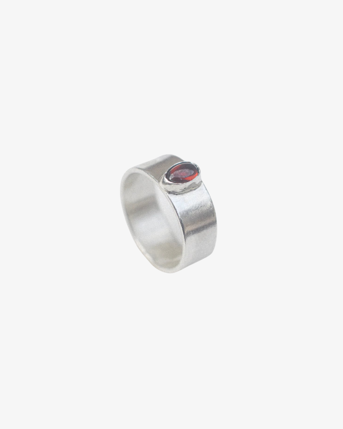 Garnet Ring Sterling Silver