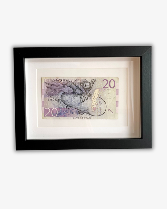 Betongbror ink on money Vægkunst