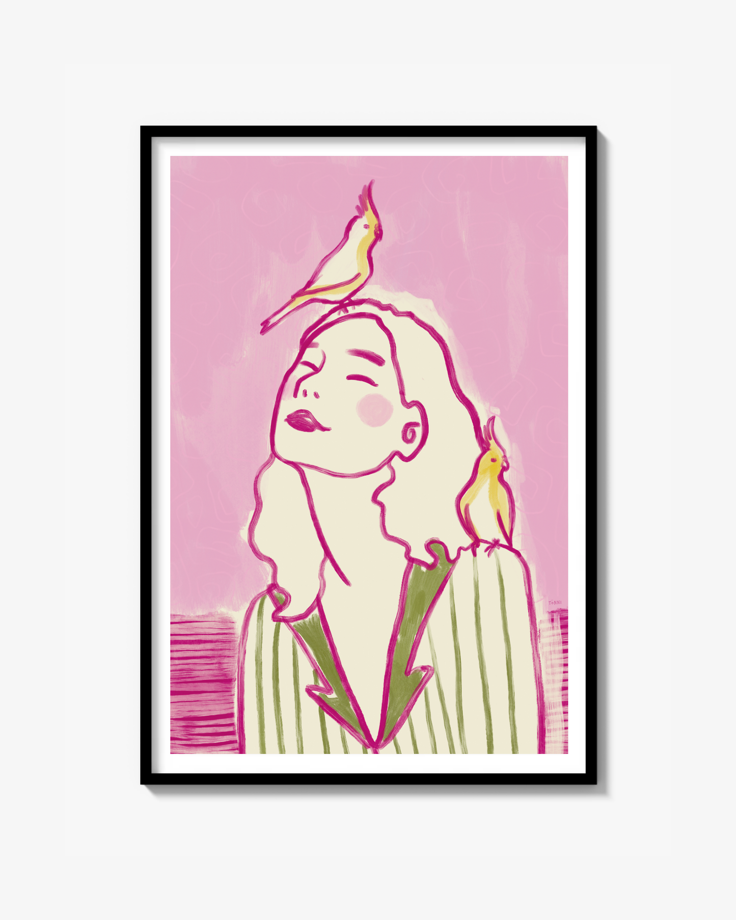 Feathers (Rosa) - Poster