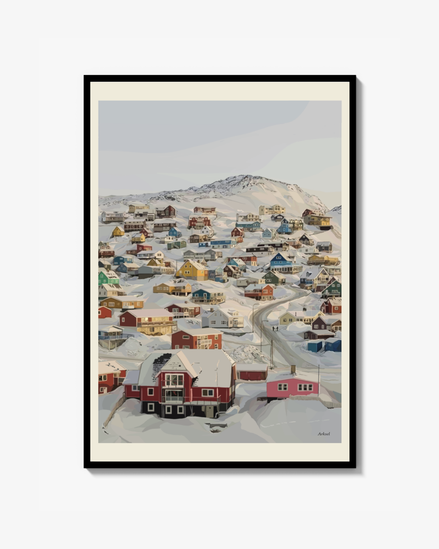 Nordic village Poster