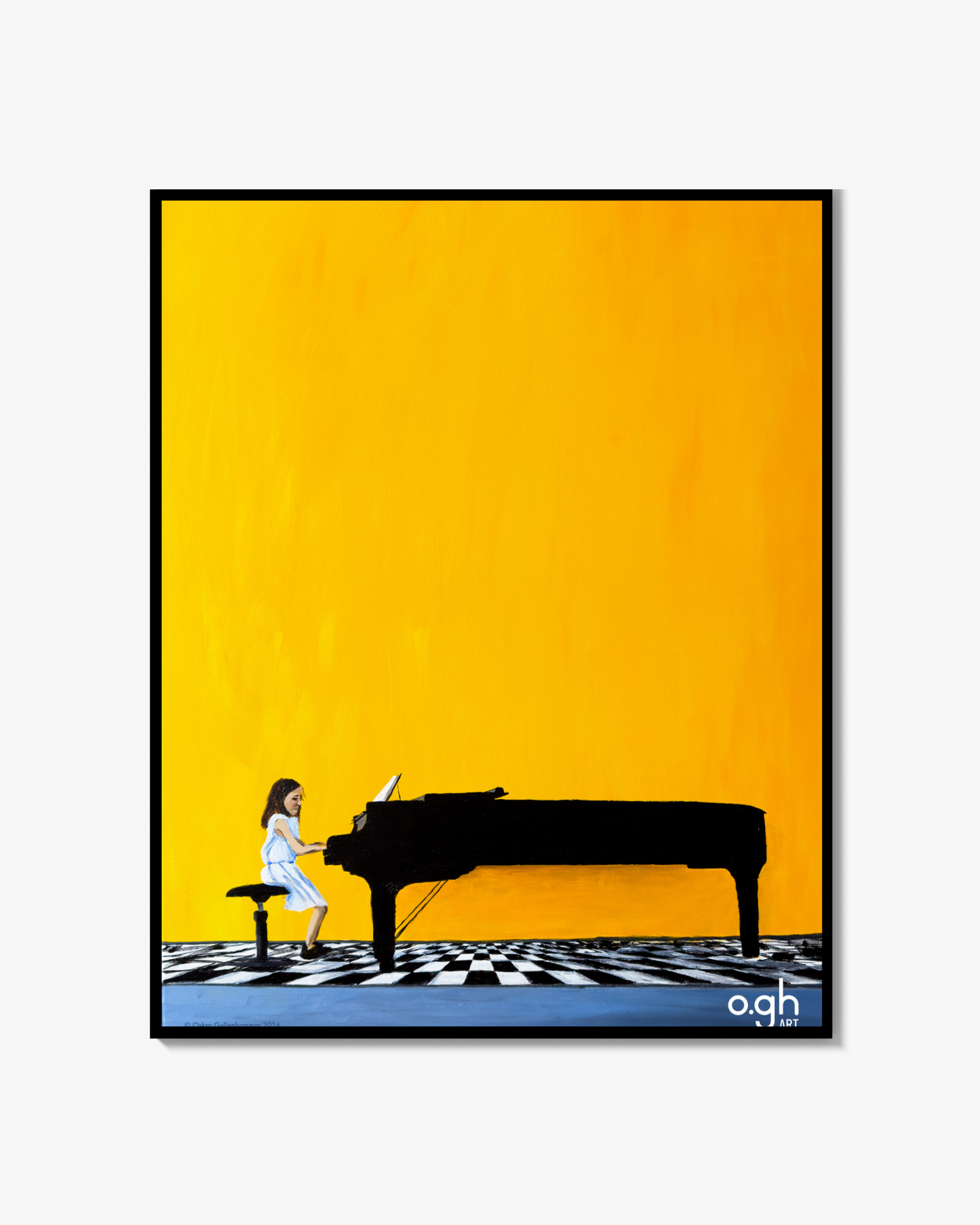 The Girl at the Grand Piano Poster