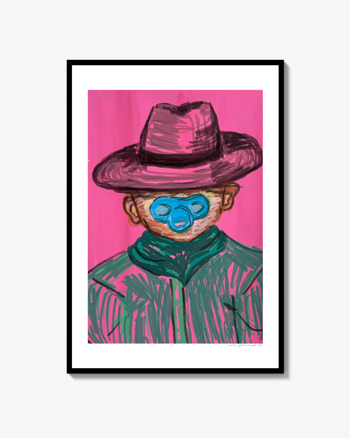 Baby cowboy pink print