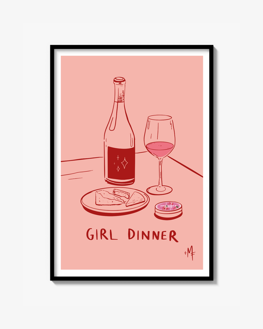 Girl Dinner Poster