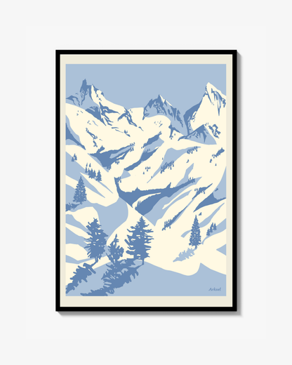 Sne-landskab Poster