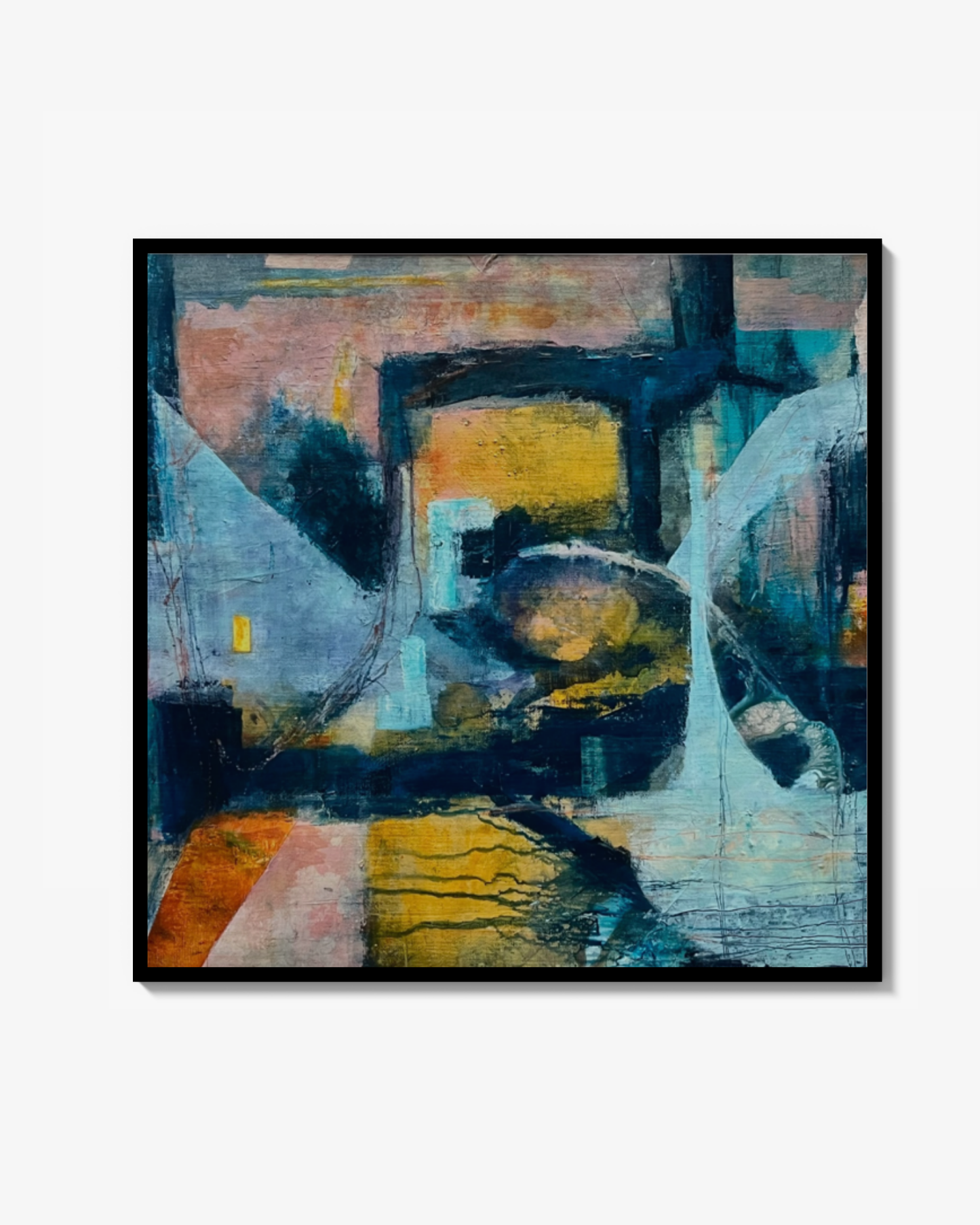 Sprickor i fasaden, släpper in ljuset, Fine art print