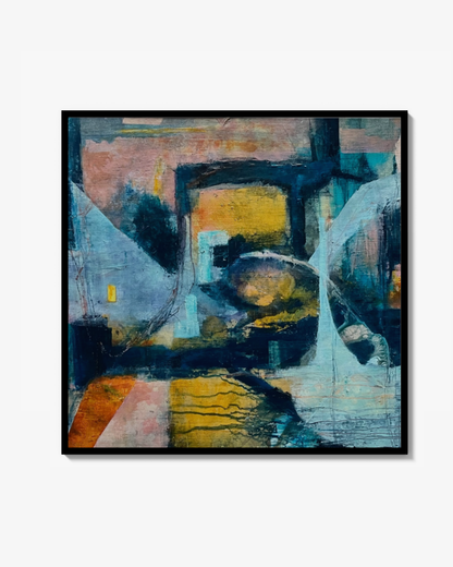 Sprickor i fasaden, släpper in ljuset, Fine art print