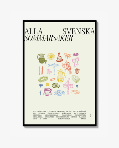 Alla svenska sommarsaker - Poster
