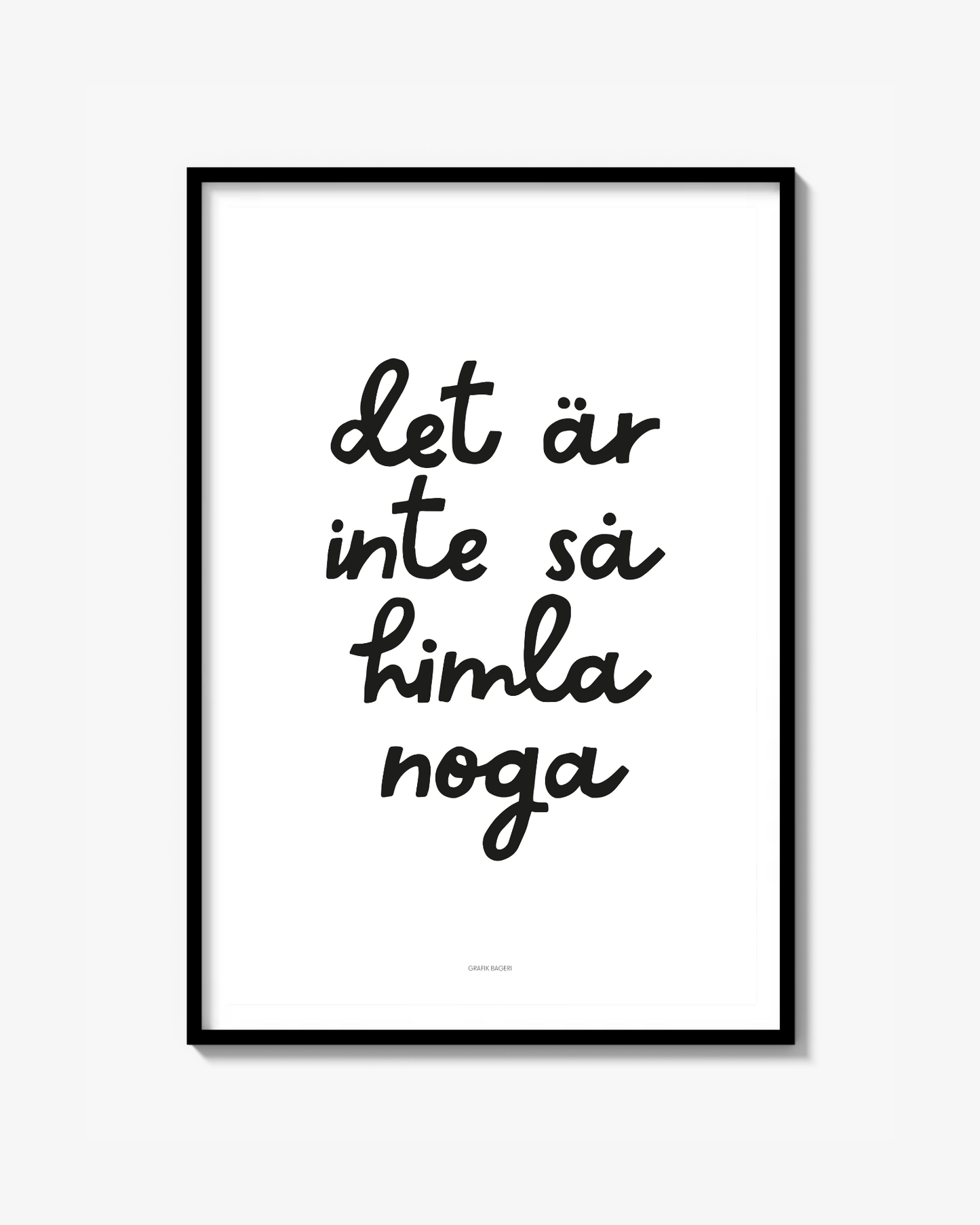Inte så noga - Poster