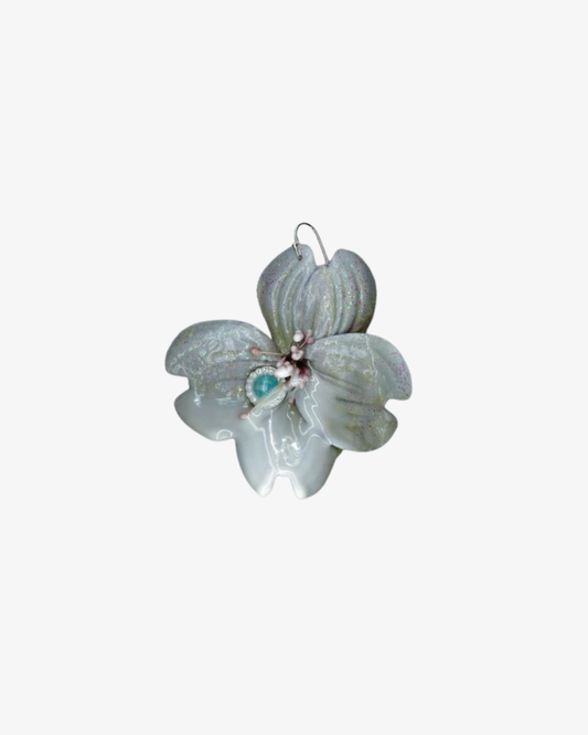 CREAMY CORNACEAE EARRINGS PURPLE