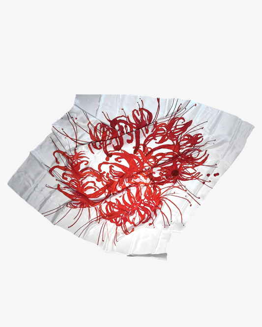 Hvid Kusari Scarf, 90x90