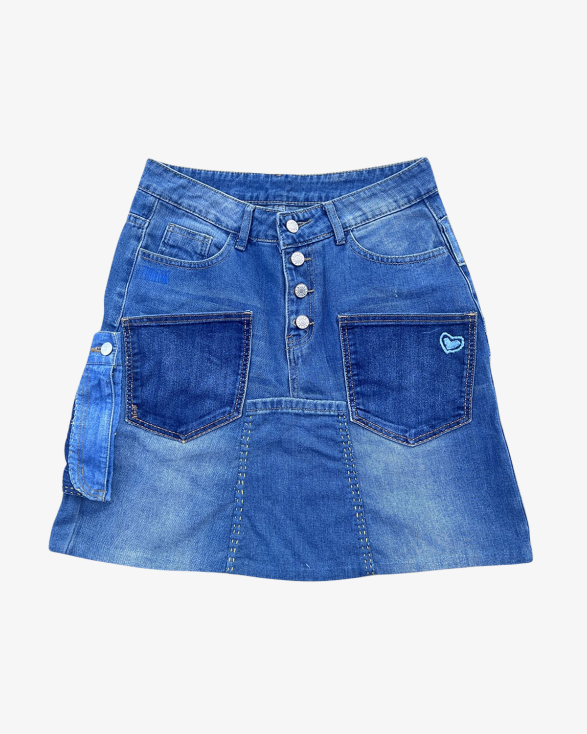 Upcycled Denim nederdel Working Girl