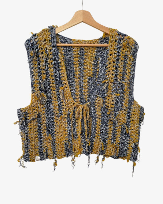 Crochet Front-Tie Vest