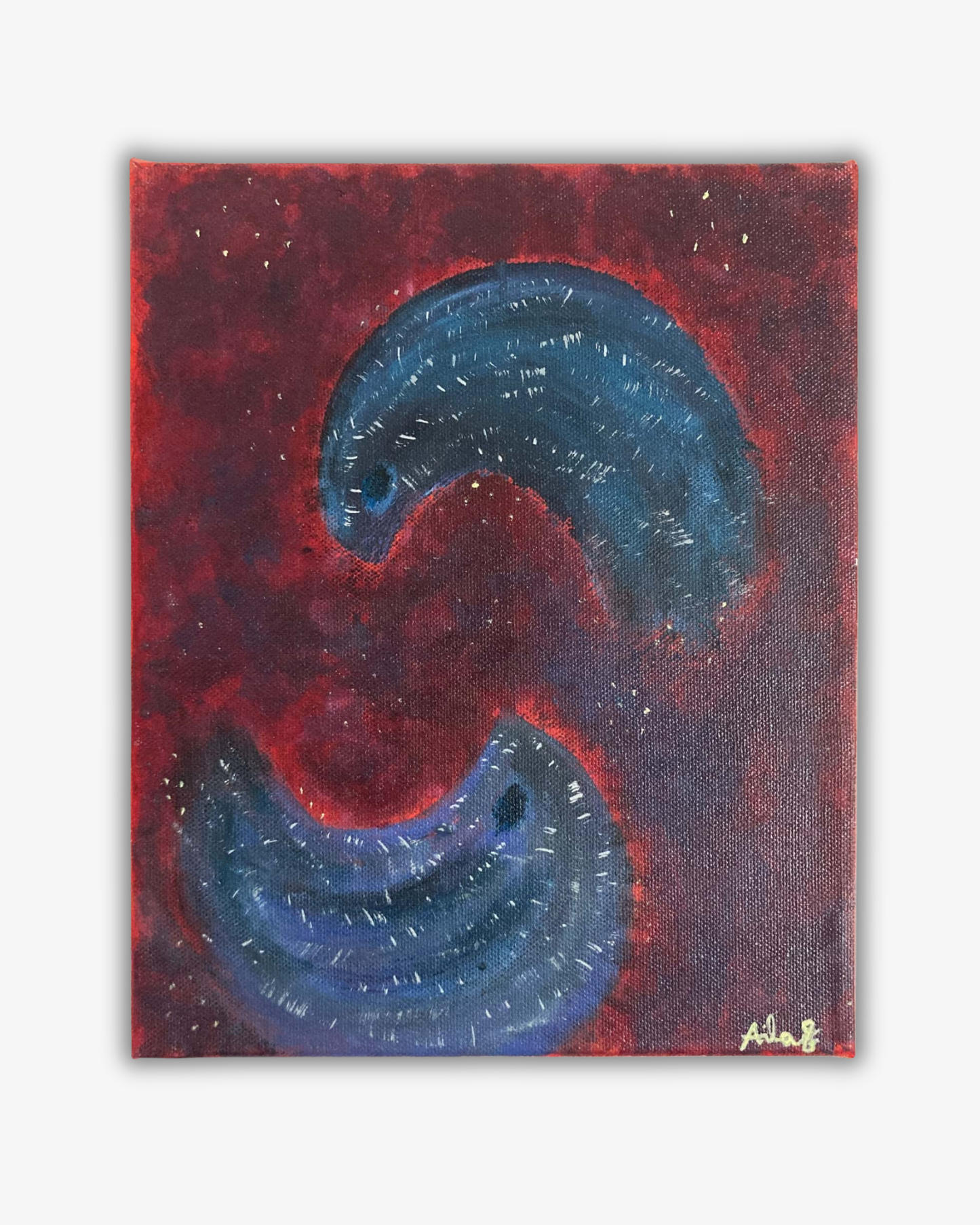 Original olie- og akrylmaleri: 'Diatoma'