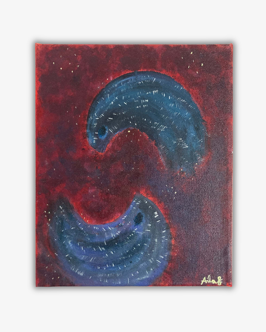 Original oil and acrylics painting: 'Diatoma'