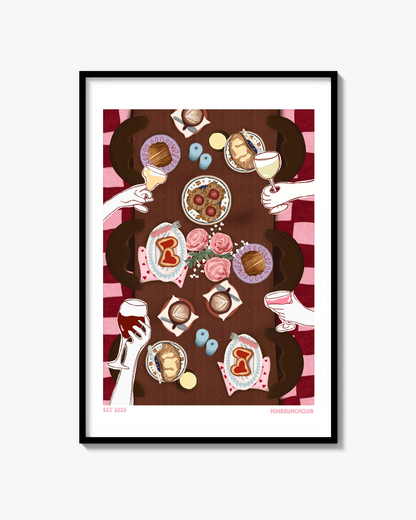 Poster ”brunch n drinks” 30x40 cm