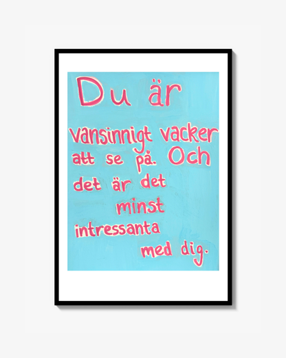 Det minst intressanta (blå) poster