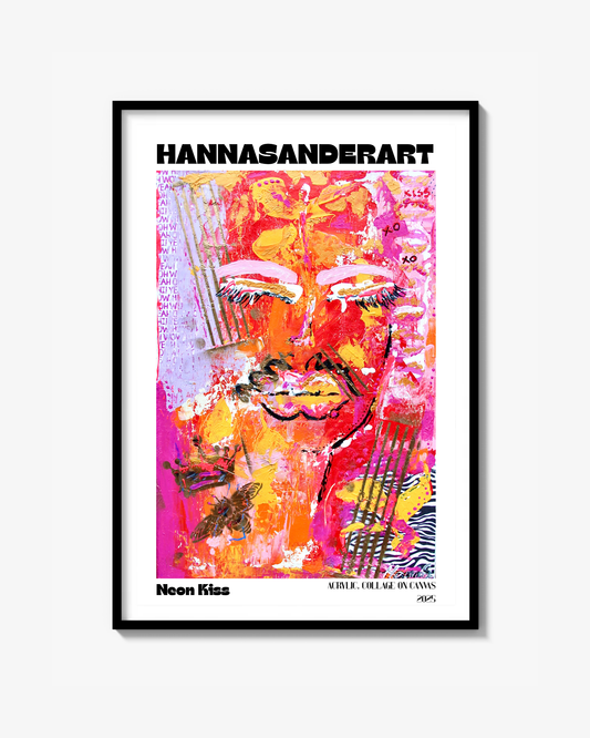 Neon Kiss Fine Art Print