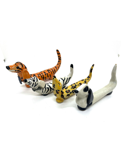 Ceramic Butter Dachshund - wildlife