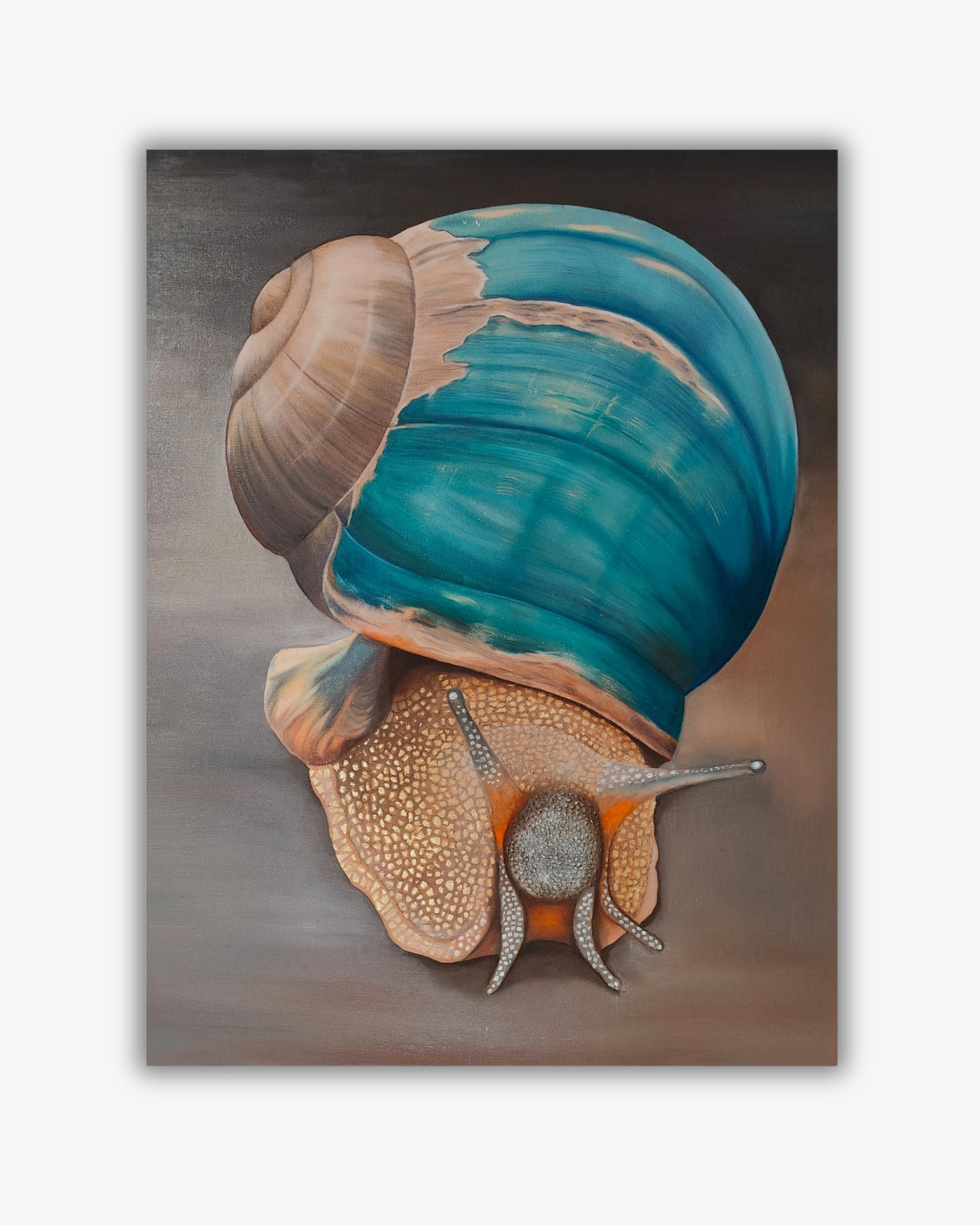 Maleri "Snail", olie på lærred.