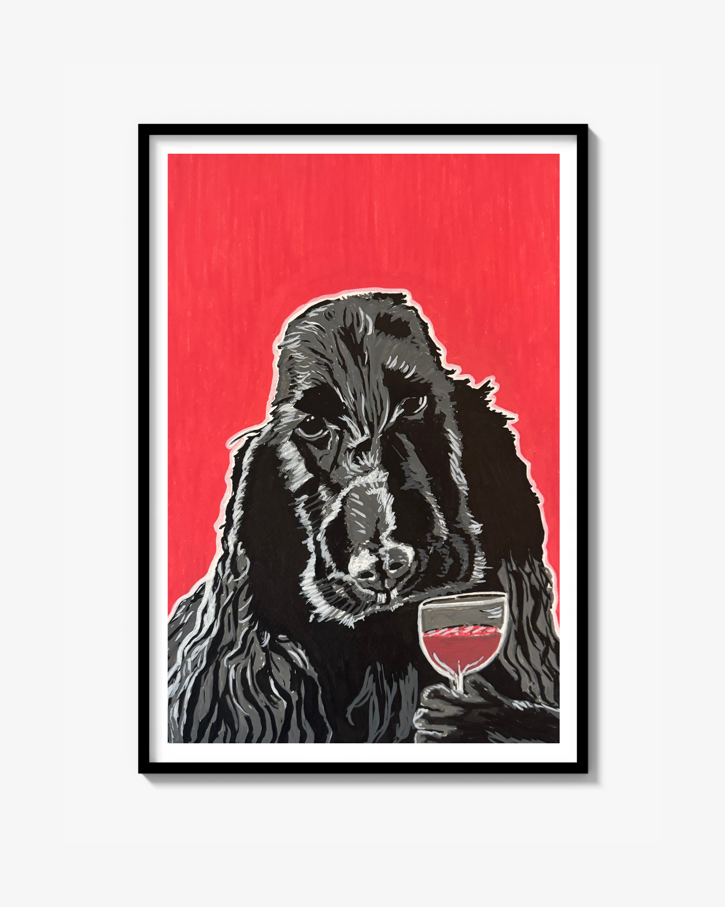 Day drinking dog poster