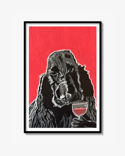 Day drinking dog Poster