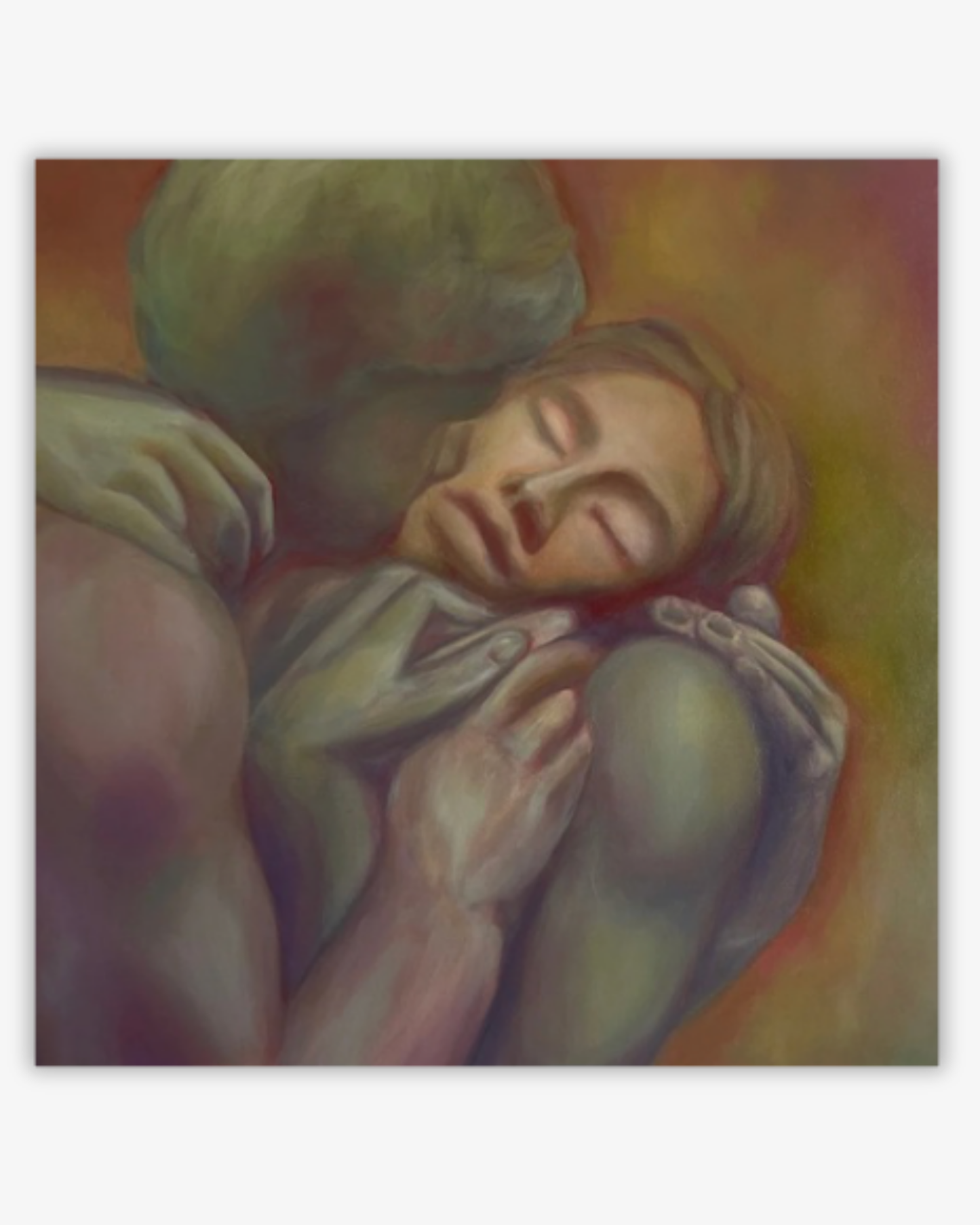 Omfamna - Original Oil & Acrylic on canvas