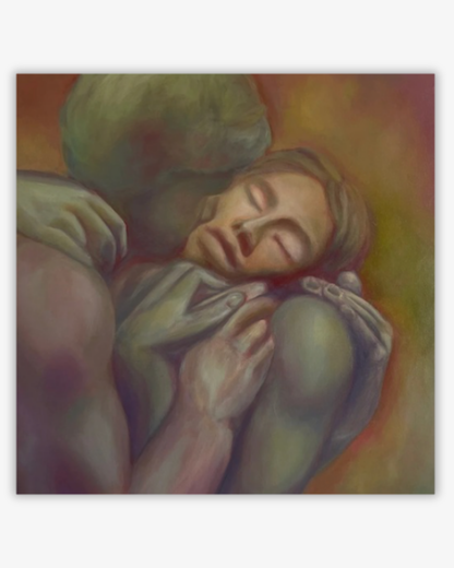 Omfamna - Original Oil & Acrylic on canvas