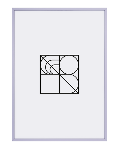Light Purple Wood Frame
