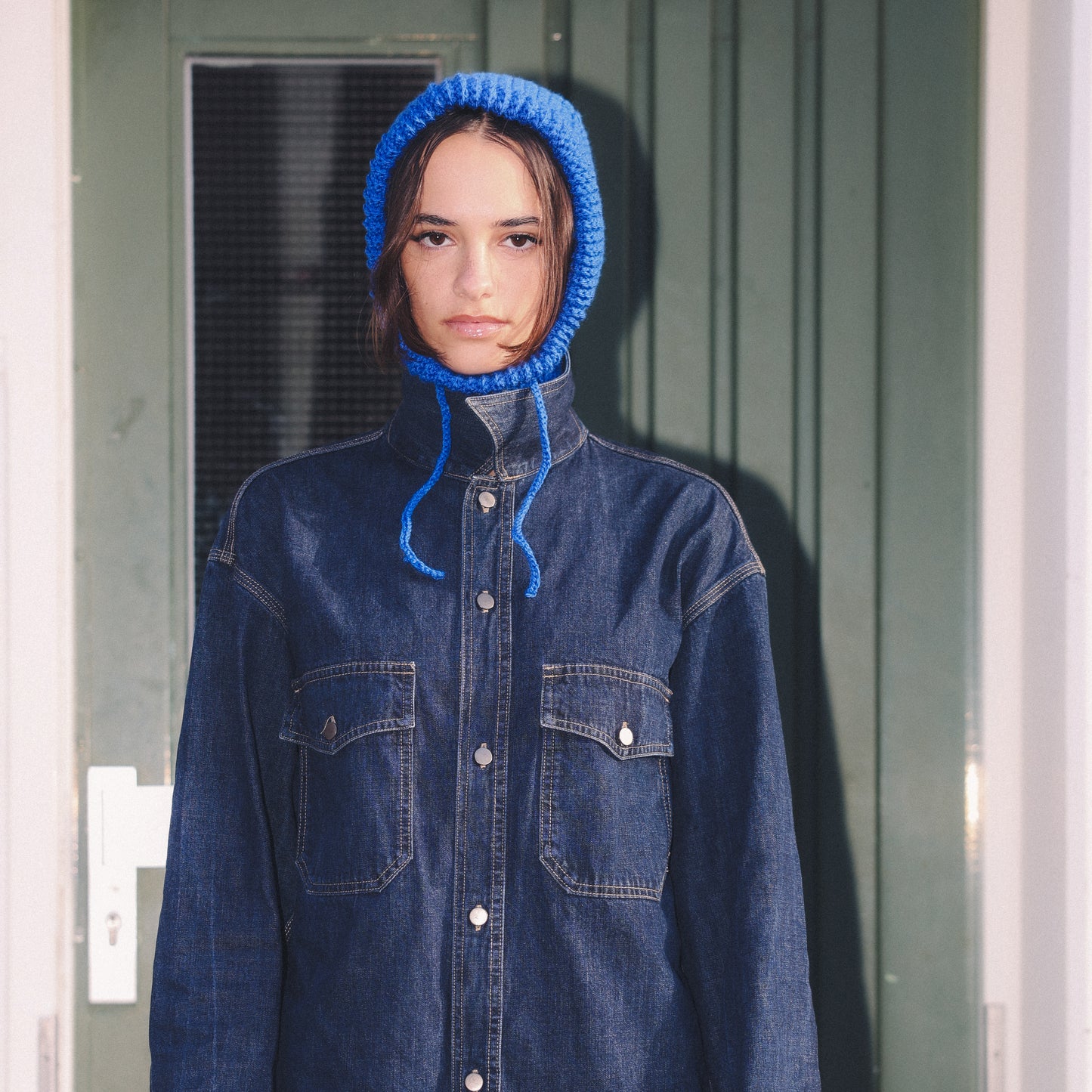 Balaclava hood MID BLUE