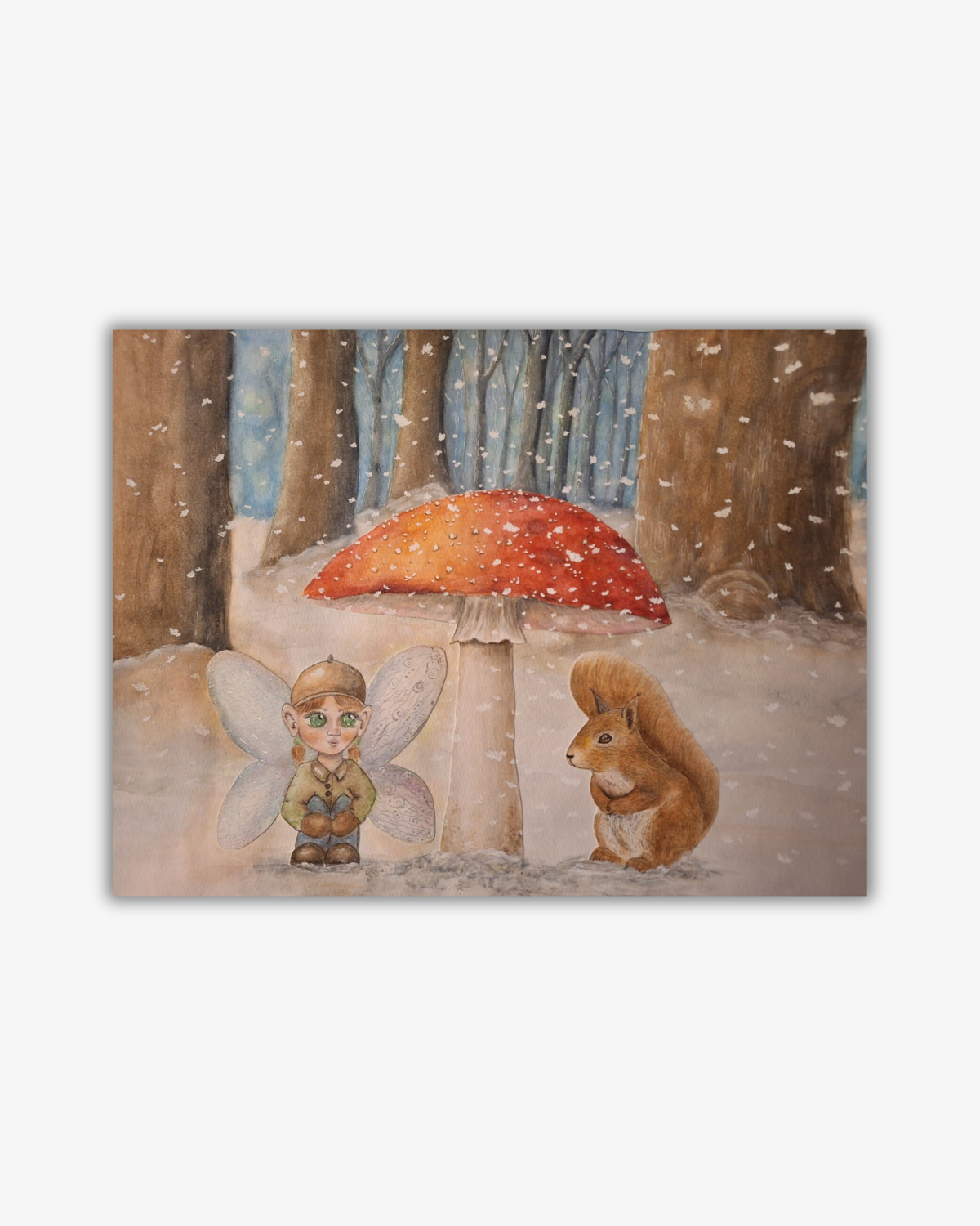 Beneath a Fly Agaric Mushroom - Art Print