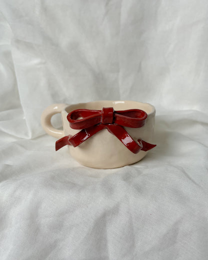 Brown Ribbon Mug