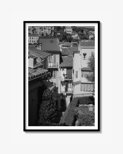 Cannes Sort og Hvid Fine Art Poster