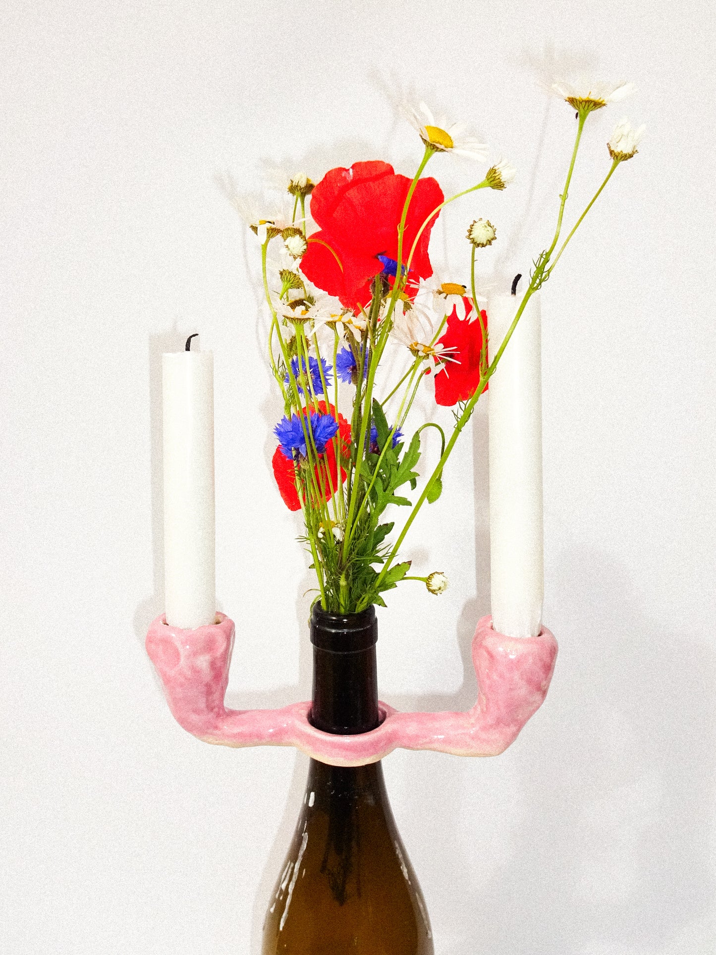 PINK WINE CANDLE HOLDER