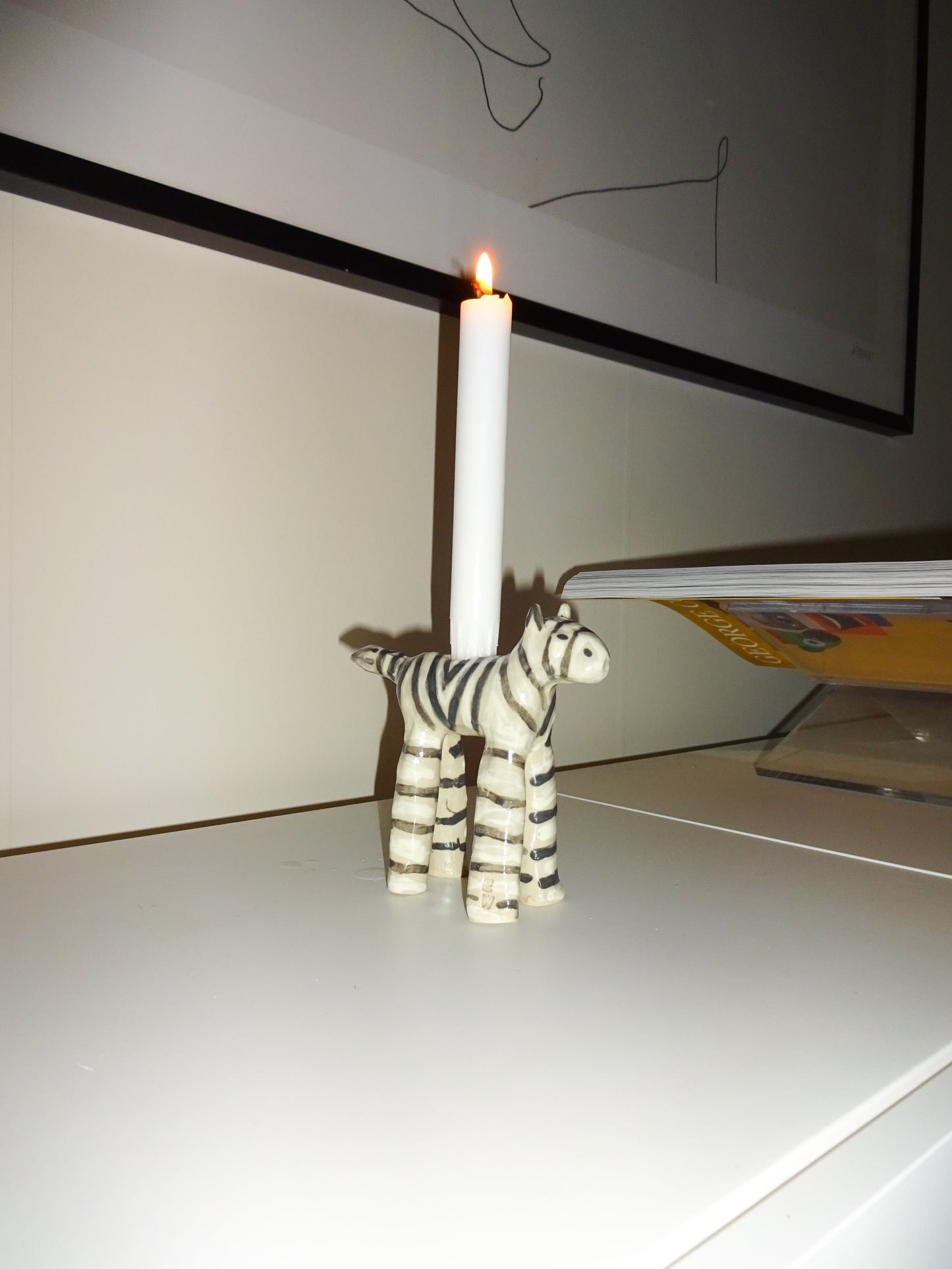 LITTLE ZEBRA CANDLEHOLDER