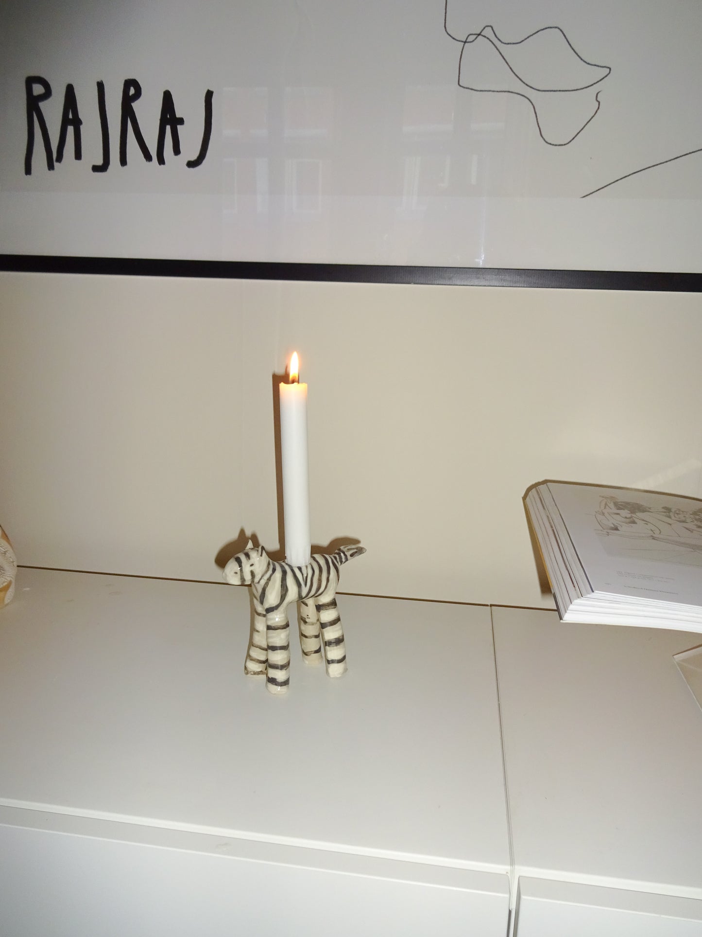 LITTLE ZEBRA CANDLEHOLDER